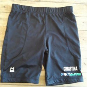 Mens Black Spandex Compression Active Shorts Medium Small
